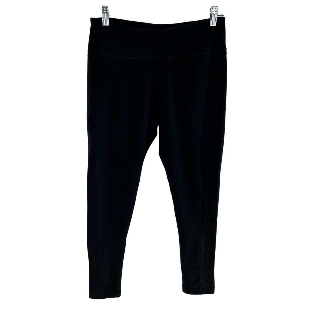 Soma Sport Solid Black 7/8 Leggings Cotton Women's Size Small